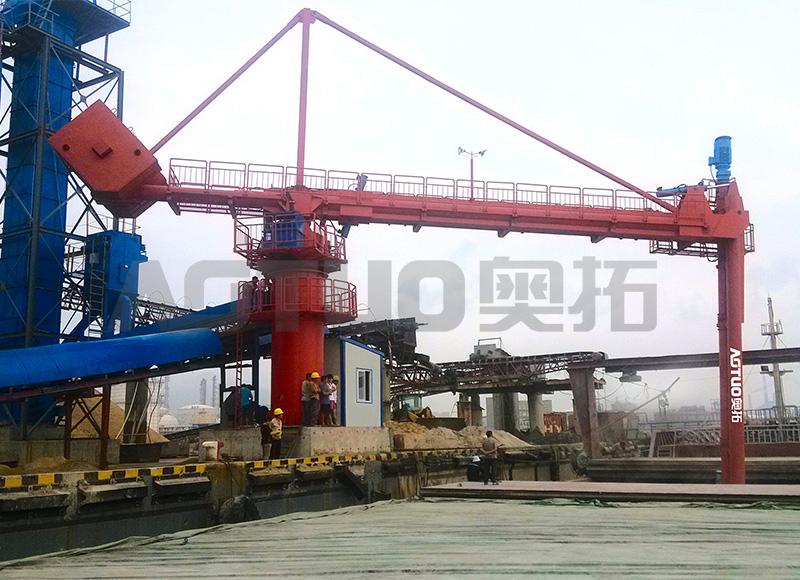  600-15000 DWT 100-500t/h Fixed Screw Ship Unloader